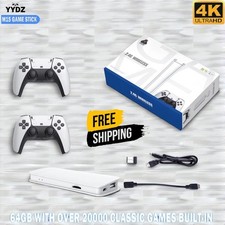 M15 Retro Game Console 64GB Stick 20K+ Games 4K GBA PS1 Arcade Emulator TV