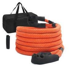 Uimoso Kinetic Energy Recovery Rope Tow Strap 1" x 20' 38000lbs Heavy Duty Nylon