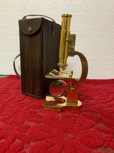 Brass microscope student - microscope, 7