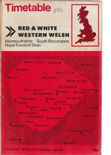 RED & WHITE/WESTERN WELSH BUS