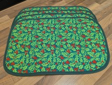 Set x4 Vintage Quilted Fabric