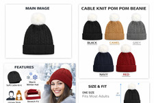 Acrylic Bobble Beanie