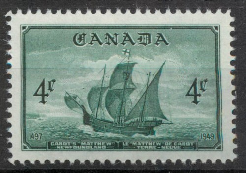 Canada 1949 cabot - cabot's, ship