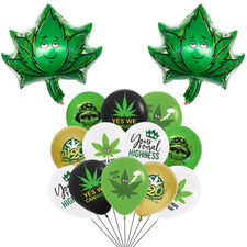 Cannabis Weed Leaf Foil &