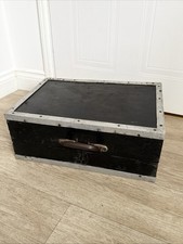 Old Portable Professional Wooden Storage Tool Box- L 46 X D 31 X H 17cm