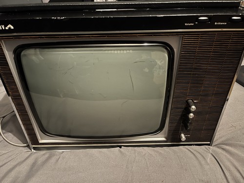 Vintage portable television - portable,