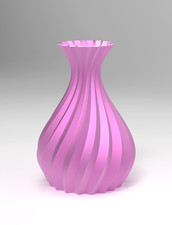 Custom 3D Printed Spiral  Vase