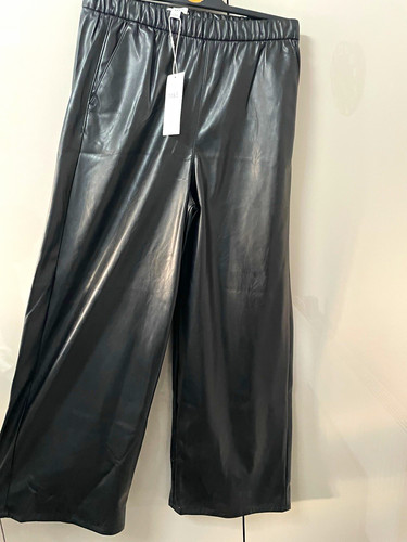 Women black faux - m&s,