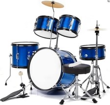 Blue drums kids set, barely used, good condition