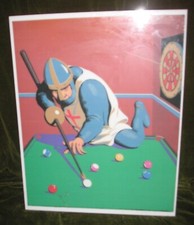 Large Acrylic English KNIGHTS TABLE Pub Sign Lamp Panel Home Bar 67cm x 85cm