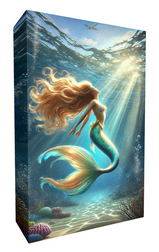 Mermaid underwater ocean light - mermaid,