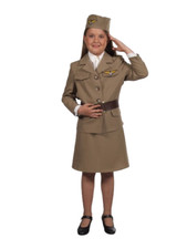 Girls Deluxe 1940s Military