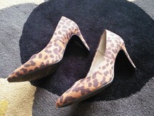 Marks & Spencer Collection Ladies 6(39) Leophard Print Faux Suede Court Shoes