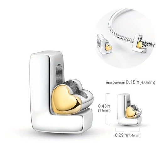 Letter alphabet name charm - l,