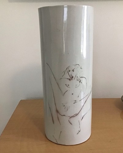 Tall porcelain vase nude - tall,