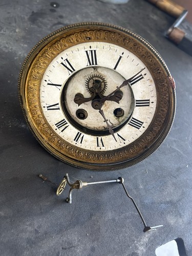 Antique open escapement clock - antique,