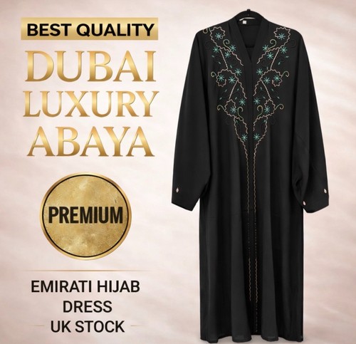 Dubai luxury embroidered abaya - luxury,