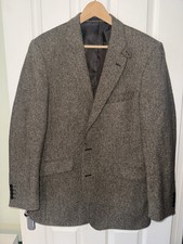Timothy Everest Marks and Spencer Luxury Moon Fabric Brown Tweed Jacket 42" Long