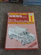 Freight Rover Sherpa Petrol (74 87) Up to E by Haynes Publishing Manual