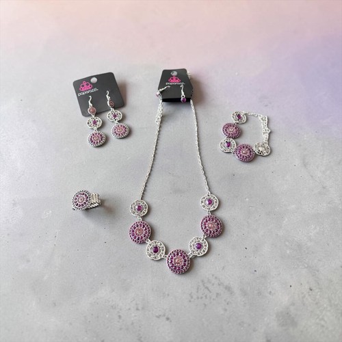 Paparazzi jewelry set purple - paparazzi,