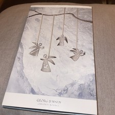 Georg Jensen Christmas Nordica Archangel Tree Ornaments, Boxed, Rare