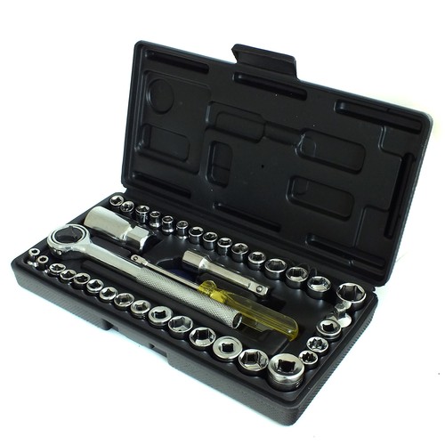 40pc socket set 3 - set, 3/8"