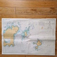 Vintage Map Admiralty sailing