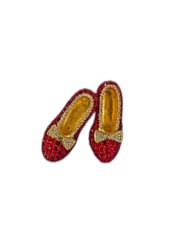 Kora Red Crystal Shoe Brooch Pin