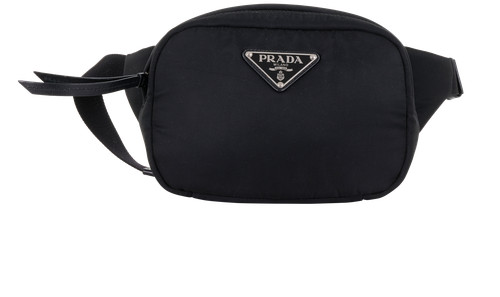Prada logo plaque belt - plaque, bag