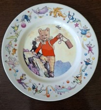 Rupert Bear Decorative Plate , scene from 1964 Rupert Annual by Wedgwood 1988