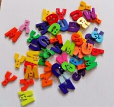 Plastic Alphabet Buttons 