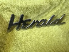 Triumph Herald classical boot badge J Fray, good condition 