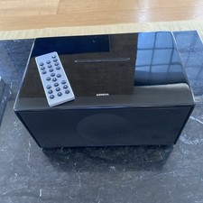 Geneva Model M Black Sound System Stereo Hifi FM Radio CD Player Line iPod