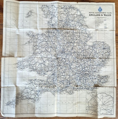 Vintage rac double sided map - double,