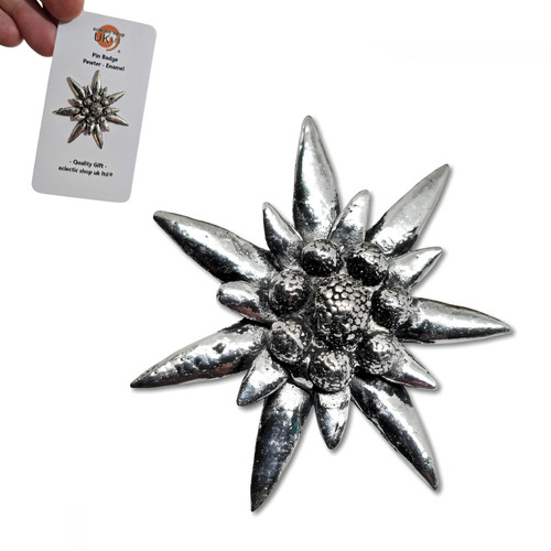 Edelweiss flower pin badge - pin,