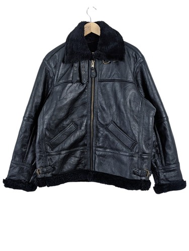 Real leather shearling aviator - leather,