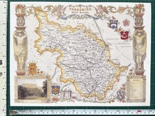 Old Antique Victorian map West