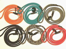 Slip Lead for Dogs 8 mm x 145 cm  Lightweight Strong Braid  Handmade In the UK.