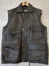 Mens Leather Waistcoat /