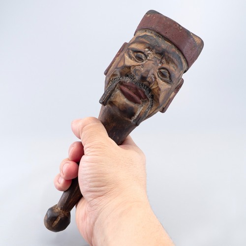 Chinese carved wooden puppet - carved,