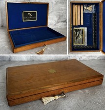 Antique Vintage Locking Pistol Display Case Webley & Scott Label Gun Box Project