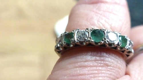 Vintage 18ct white gold - white,