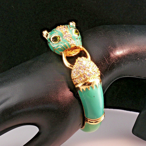 Vintage panther bangle - panther,