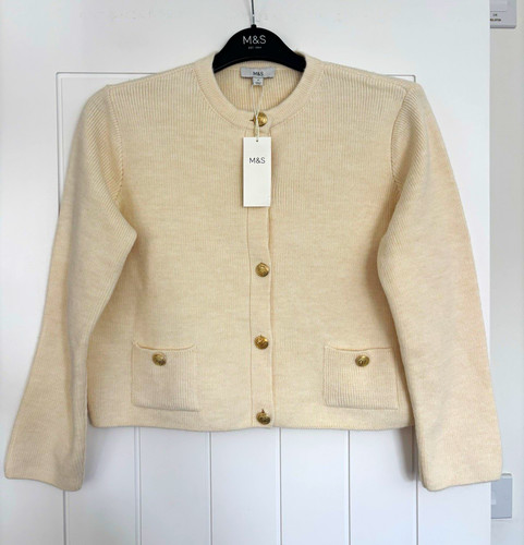 Womens ivory knitted gold - ivory,