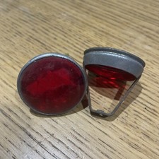BICYCLE RED DYNAMO REAR  LENS CASING VINTAGE BSA RALEIGH TRIANGLE PATTERN SPARES