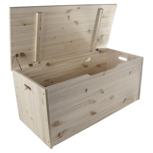 Wooden storage trunk toy box - wooden,