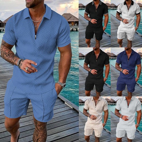 Mens piece set polo outfit - 2-piece,