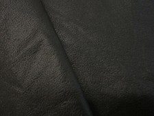 Jet Black Smooth Pigskin Leather 0.7mm 6" x 10.5" BK559