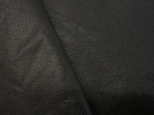 Jet black smooth pigskin - black,