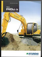 Hyundai Robex 140 LC-9 Excavator 2009 UK Market Sales Brochure Construction